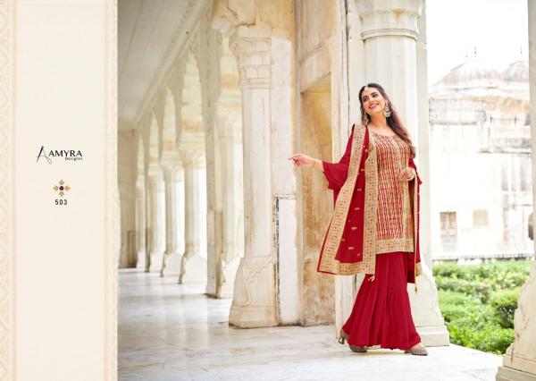 Amyra Florence Georgette Exclusive Embroidery Designer Salwar suit